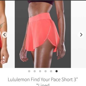 Find your Pace 3" shorts Lululemon